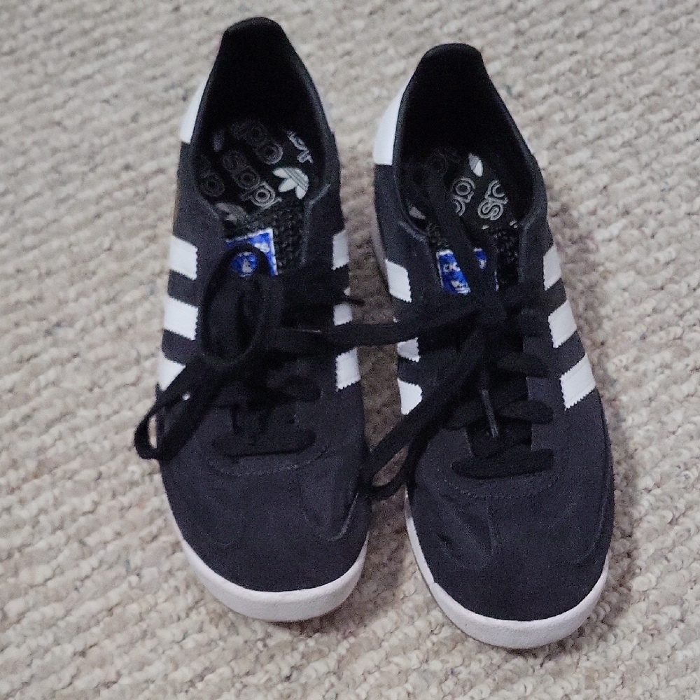 adidas Black and White Athletic Shoes